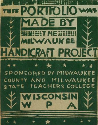 (DESIGN.) Milwaukee WPA Handicraft Project. Applied Design: Block Printed Textiles.